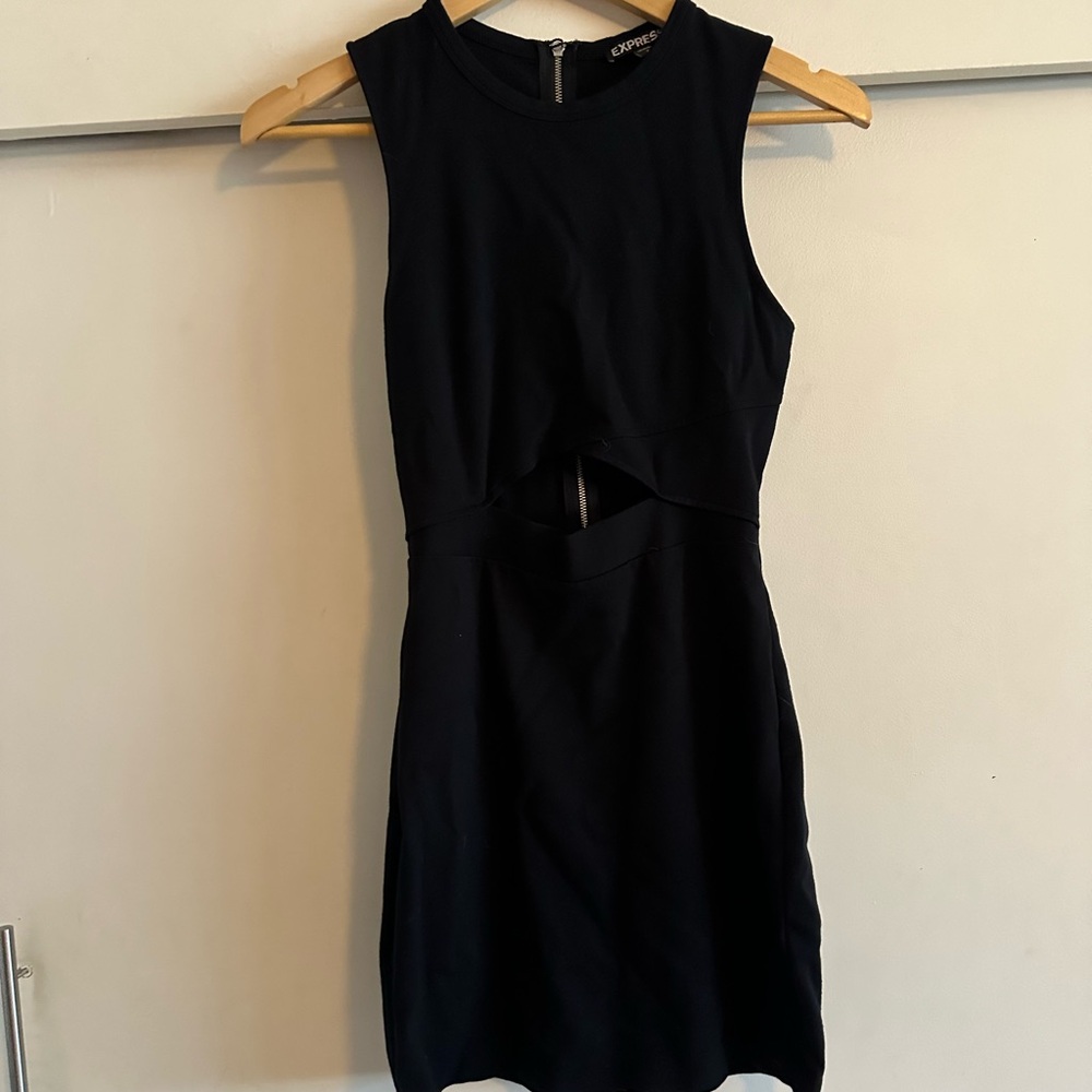 Express Black Cutout Dress Size 2